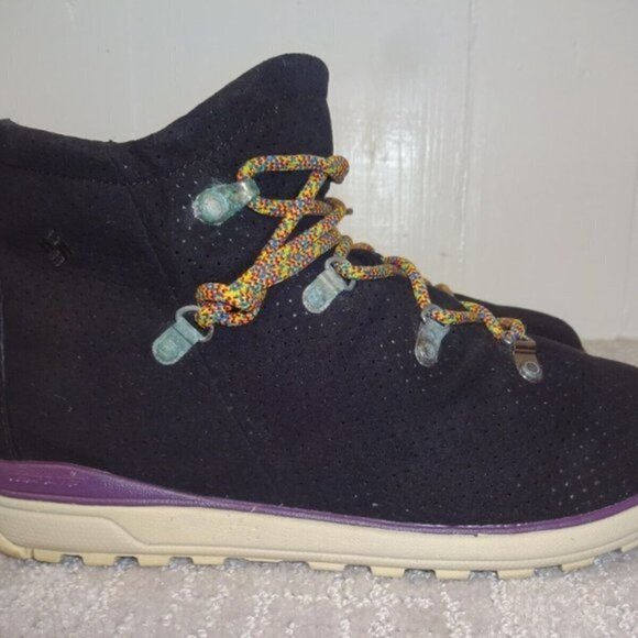 𝅺columbia Transit Mid Unisex Size 8 US Black Lace up Boot Shoes YU3560-010 - Picture 7 of 9